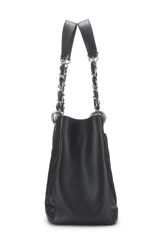 Black Quilted Caviar Grand Shopping Tote (GST), , large image number 2