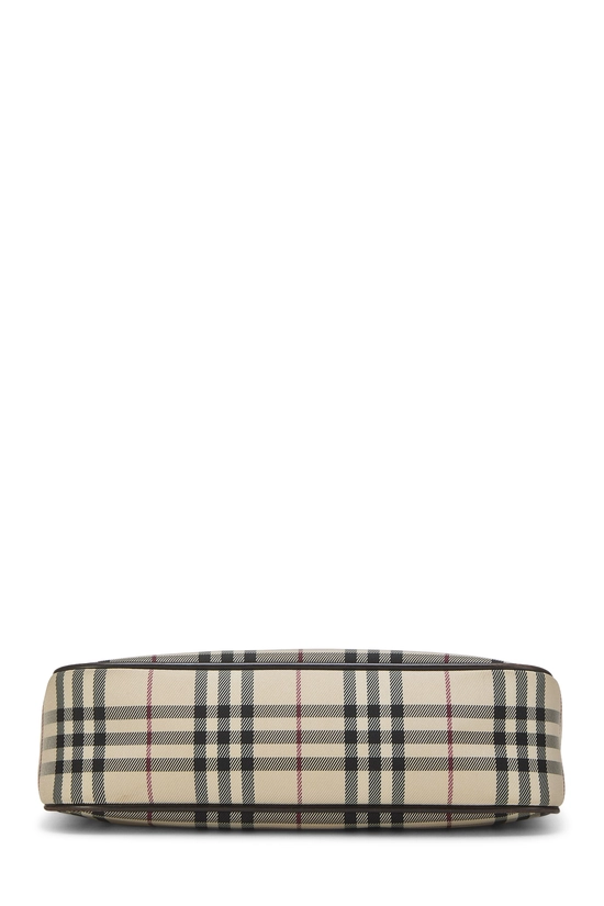 Brown Nylon House Check Shoulder Bag Small, , large image number 4