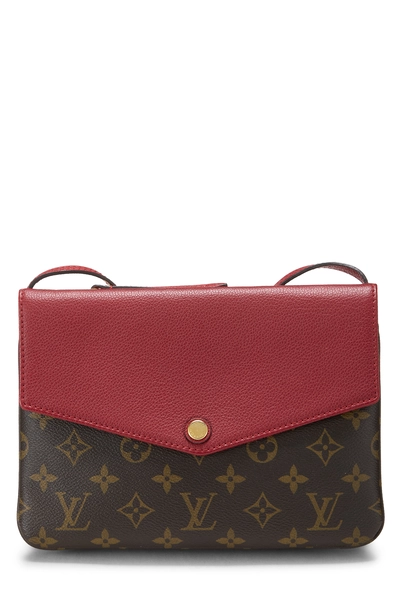 Louis Vuitton Red Monogram Canvas Twice