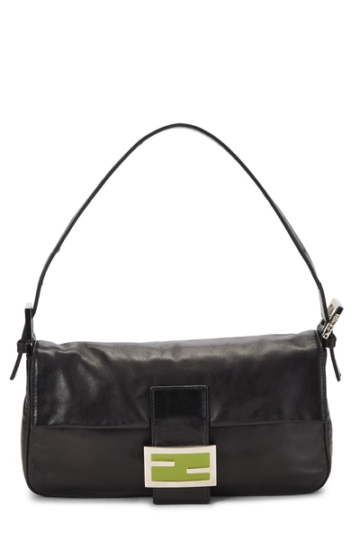 Black Leather Baguette