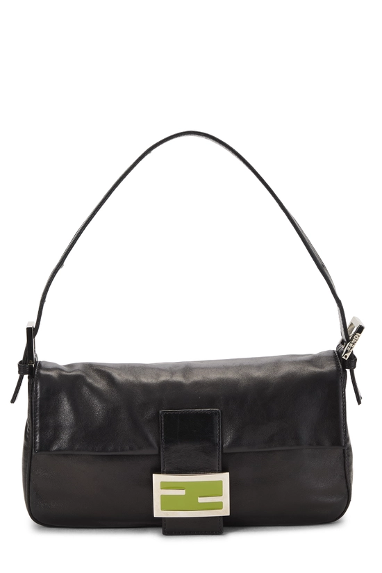 Black Leather Baguette, , large image number 0