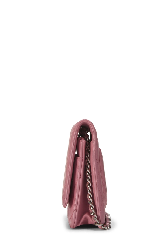 Pink Lambskin Classic Quilted Wallet on Chain (WOC), , large image number 2