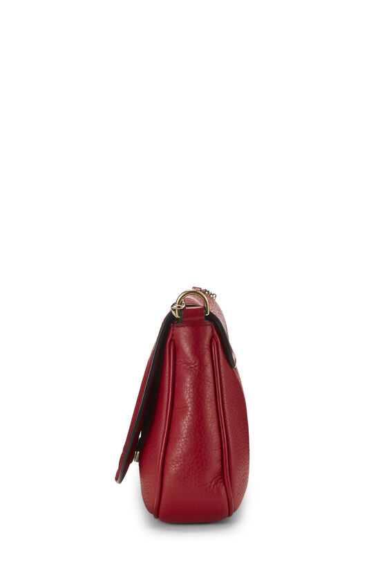 Red Grained Leather Soho Chain Crossbody, , large image number 2