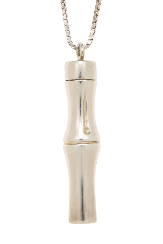 Silver Bamboo Necklace, , large image number 1