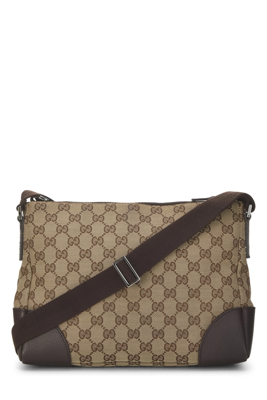 Original GG Canvas Zip Messenger Bag, , large image number 1