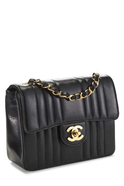 Chanel Black Lambskin Vertical Flap Mini — photo 2