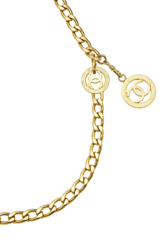Gold 'CC' Chain Belt, , large image number 2