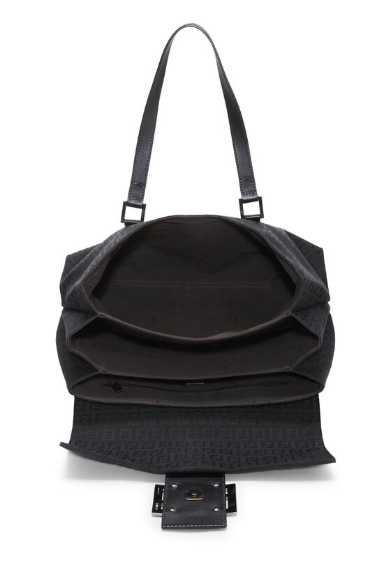 Black Zucchino Canvas Handbag Large, , large image number 5