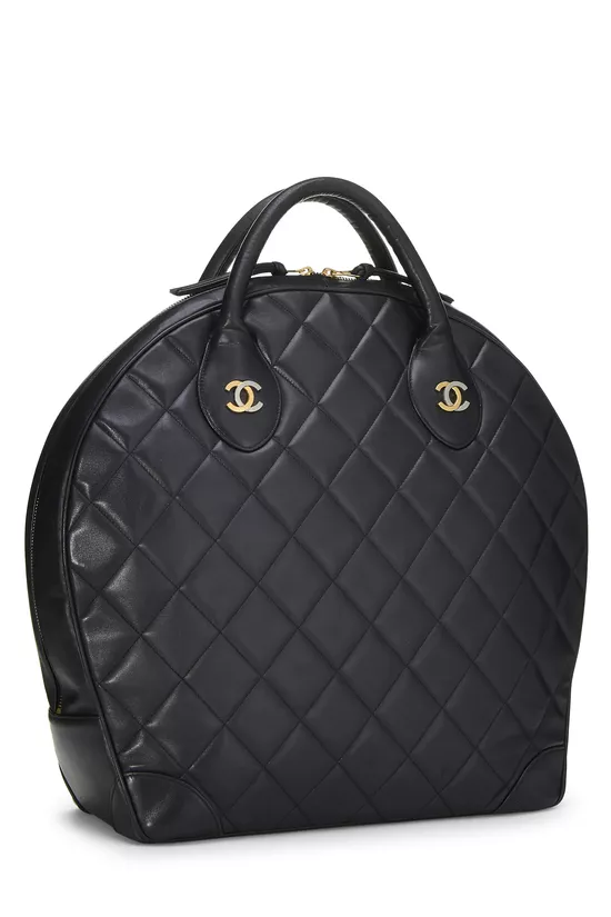 Black Quilted Lambskin Paris Limited Bowler Large, , large image number 1