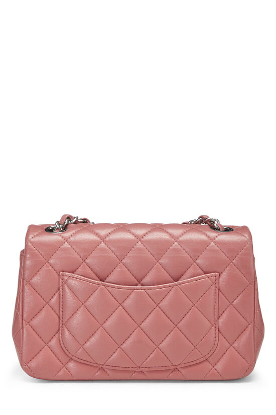 light pink chanel quilted bag leather