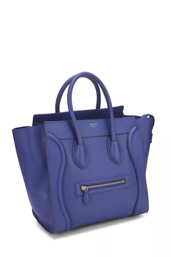 Blue Drummed Calfskin Luggage Mini, , large image number 1