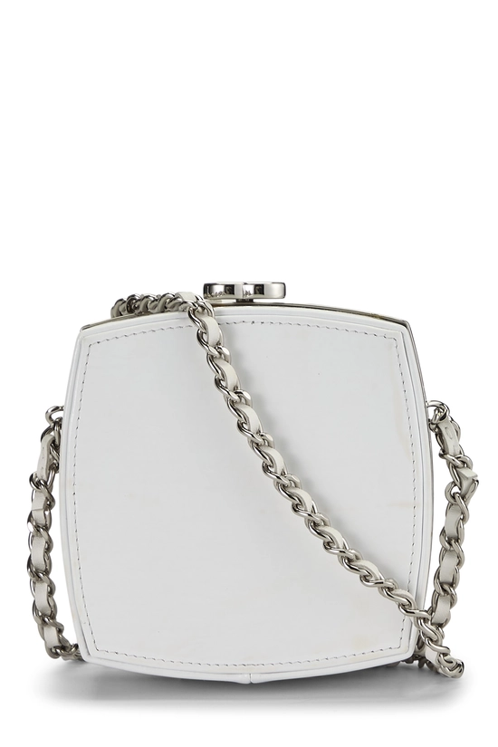 White Patent Leather Minaudiere, , large image number 3