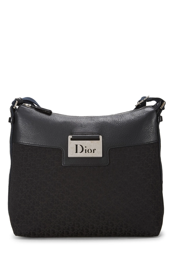 Black Canvas Street Chic Shoulder Bag, , large image number 0