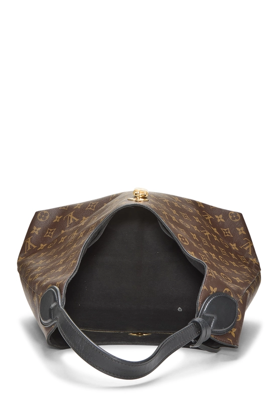 Black Monogram Canvas Flower Hobo, , large image number 5