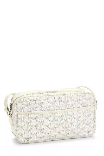 White Goyardine Cap-Vert Crossbody Bag PM, , large
