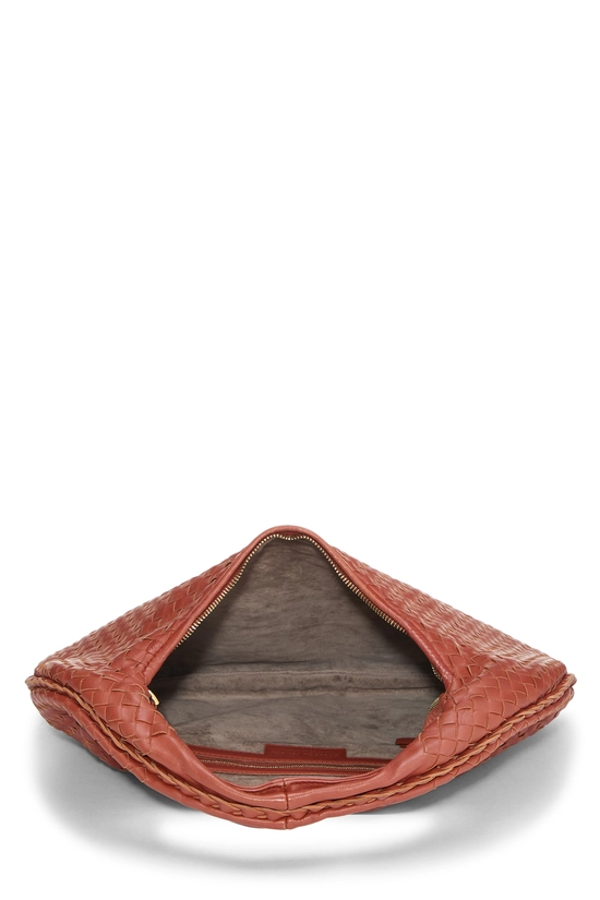 Orange Intrecciato Veneta Hobo Medium, , large image number 5