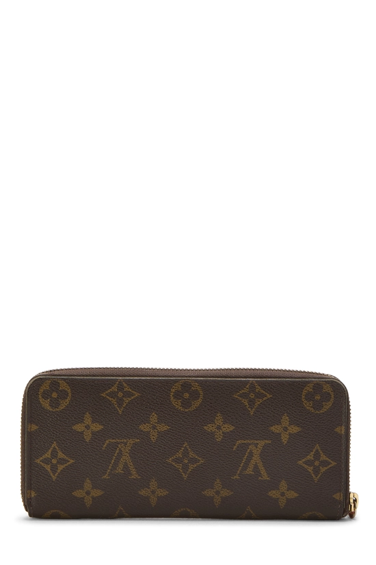 Orange Monogram Canvas Clemence Wallet, , large image number 2