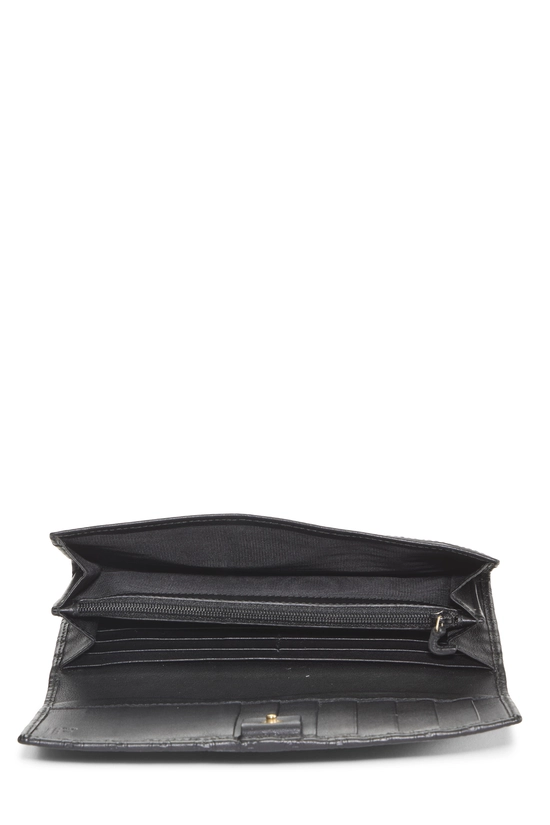 Black Microguccissima Leather Continental Wallet, , large image number 3
