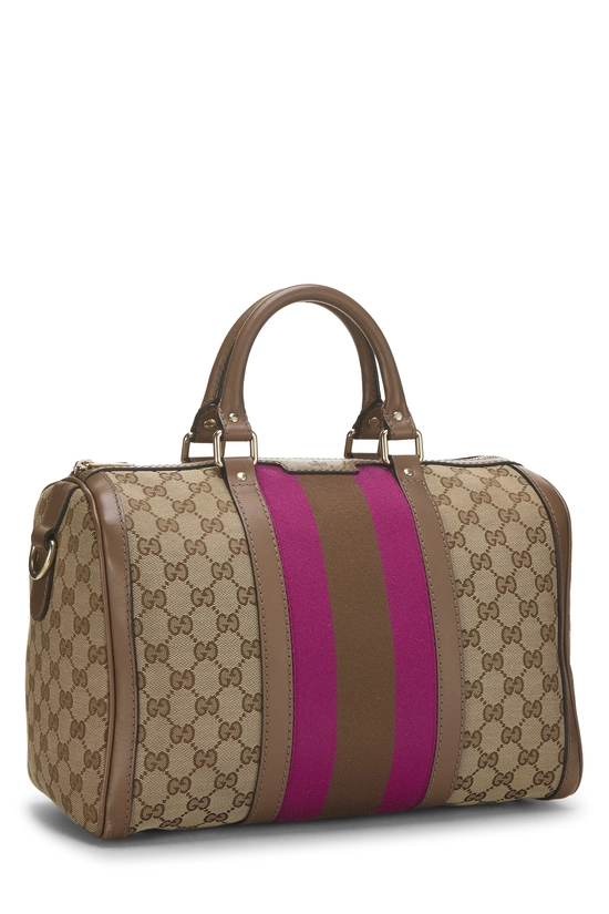 Original GG Canvas Vintage Web Boston Bag Medium, , large image number 1