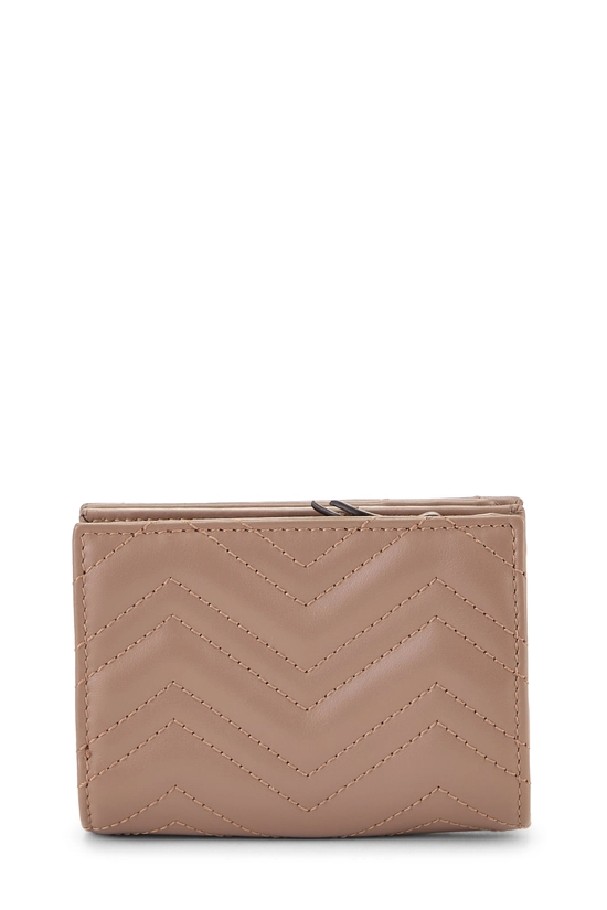 Pink Leather GG Marmont Compact Wallet, , large image number 2