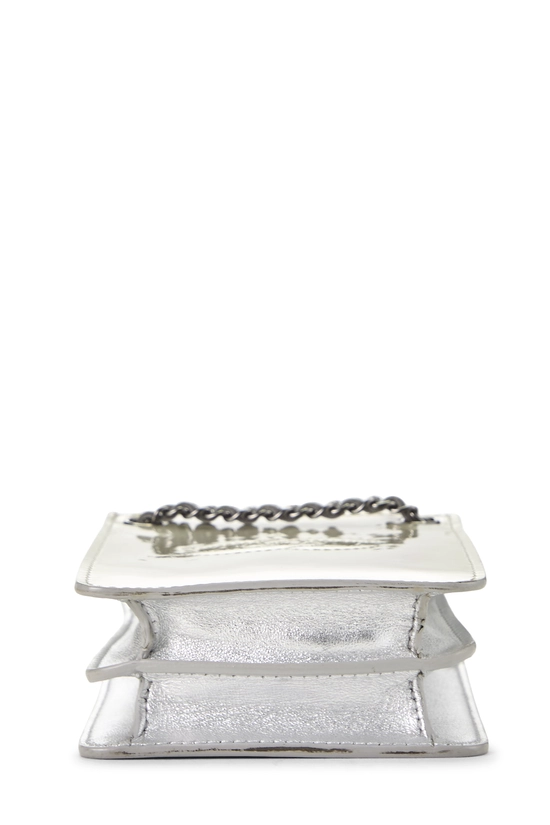 Silver Patent Leather Smartphone Holder, , large image number 4