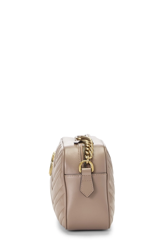 Beige Leather GG Marmont Crossbody Bag Small, , large image number 2