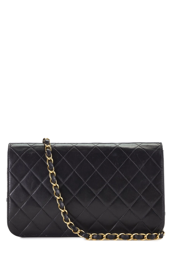 Black Quilted Lambskin Full Flap Small, , large image number 3