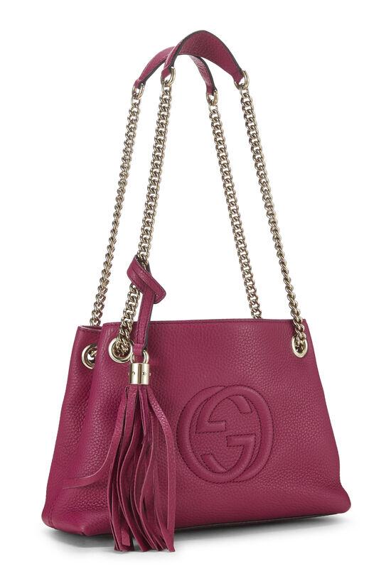 Pink Leather Soho Chain Tote Small, , large image number 1