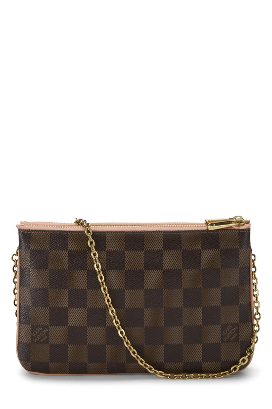 Damier Ebene Double Zip Pochette, , large image number 3