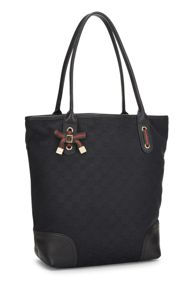 Black GG Canvas Princy Vertical Tote, , large