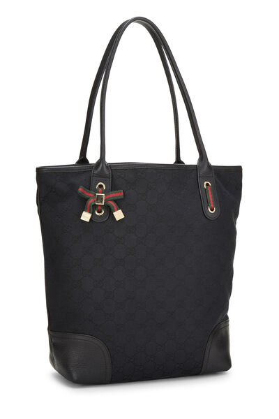 Black GG Canvas Princy Vertical Tote, , large