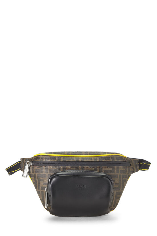 Black Zucca Coated Canvas Waist Pouch, , large image number 0