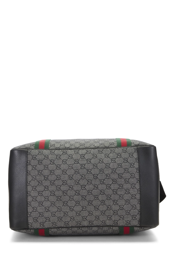 Black GG Denim Soft Carry On Duffle Large, , large image number 4