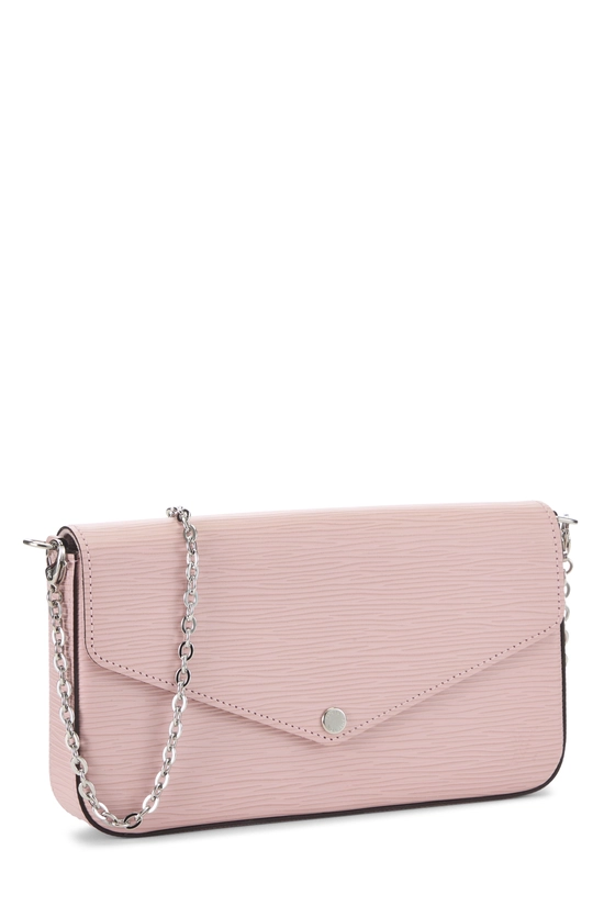 Rose Nacre Epi Pochette Felicie, , large image number 1