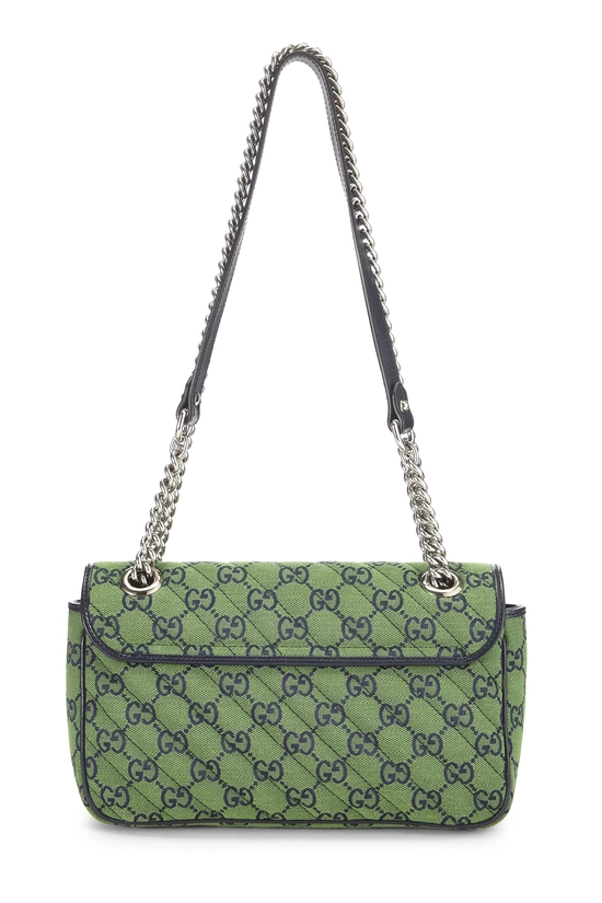 Green Canvas GG Marmont Shoulder Bag Small, , large image number 3