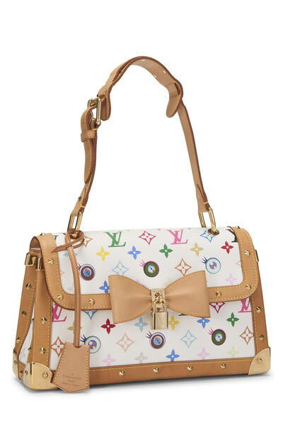 Takashi Murakami x Louis Vuitton White Monogram Multicolore Eye Need You Bag, , large