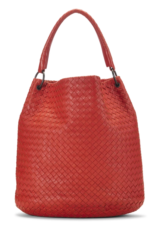 Orange Intrecciato Tote, , large image number 0