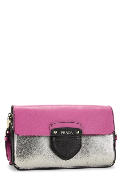 Prada Multicolor Metallic Calfskin Shoulder Bag — photo 2