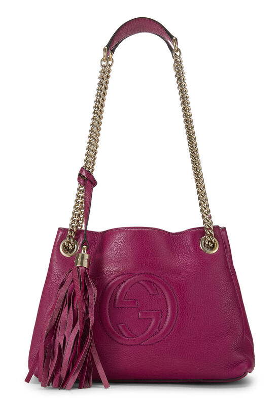 Pink Leather Soho Chain Tote Small, , large image number 0