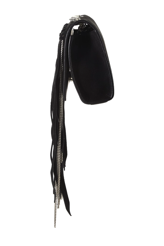 Black Suede Fringe Kate Small, , large image number 2