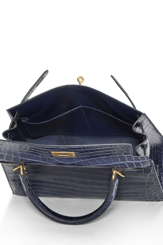 Blue Saphir Niloticus Crocodile Kelly Sellier 28, , large image number 6