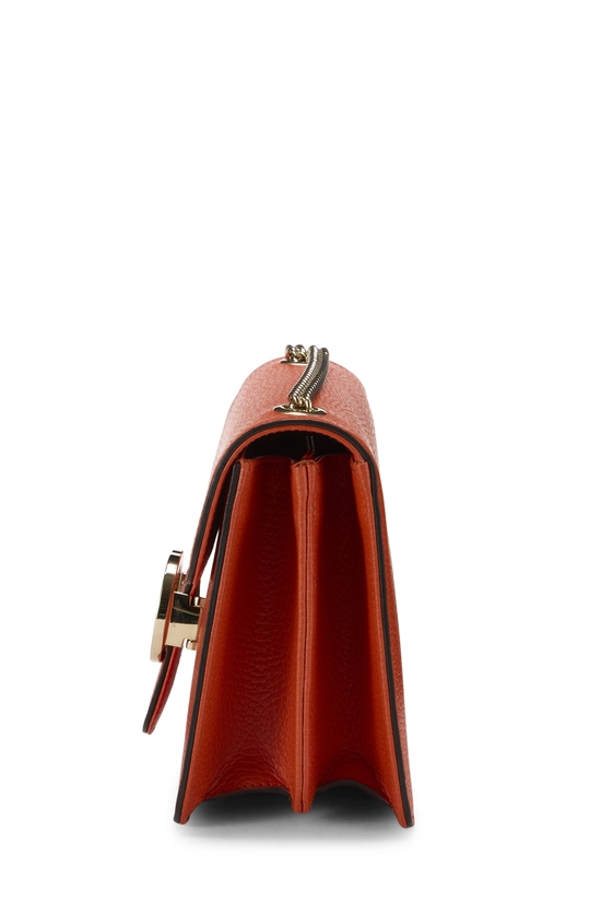 Orange Leather Interlocking Crossbody Small, , large image number 2