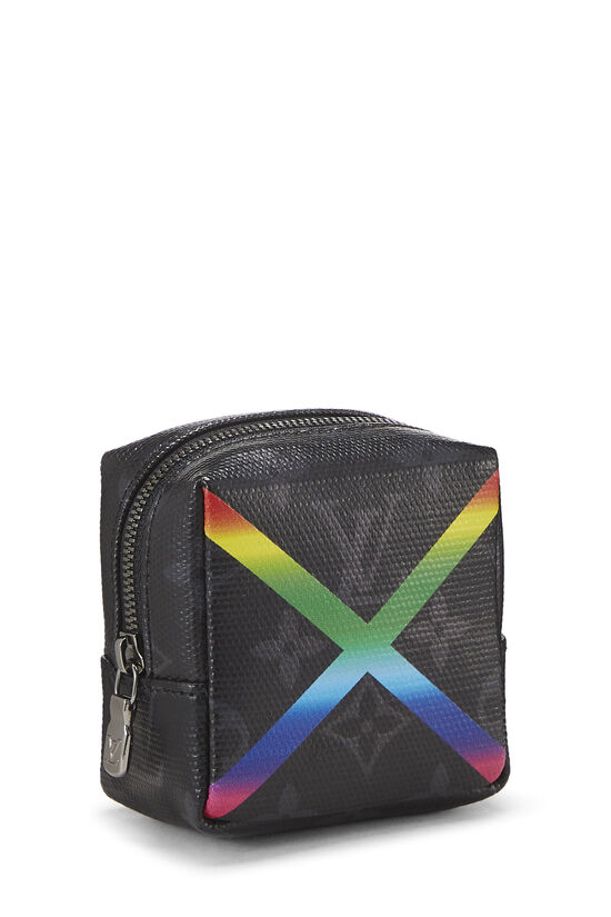 Black Monogram Eclipse Rainbow Box Pouch Bag Charm, , large image number 1