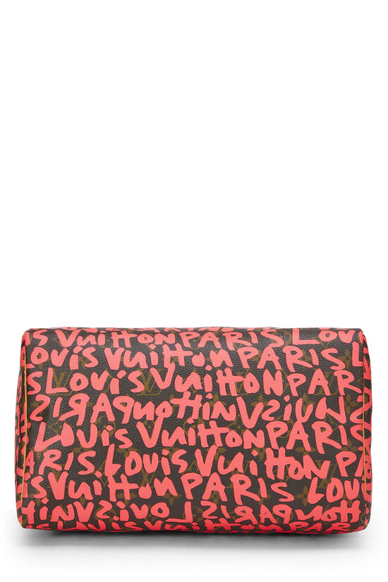 Stephen Sprouse x Louis Vuitton Monogram Pink Graffiti Speedy 30, , large image number 5