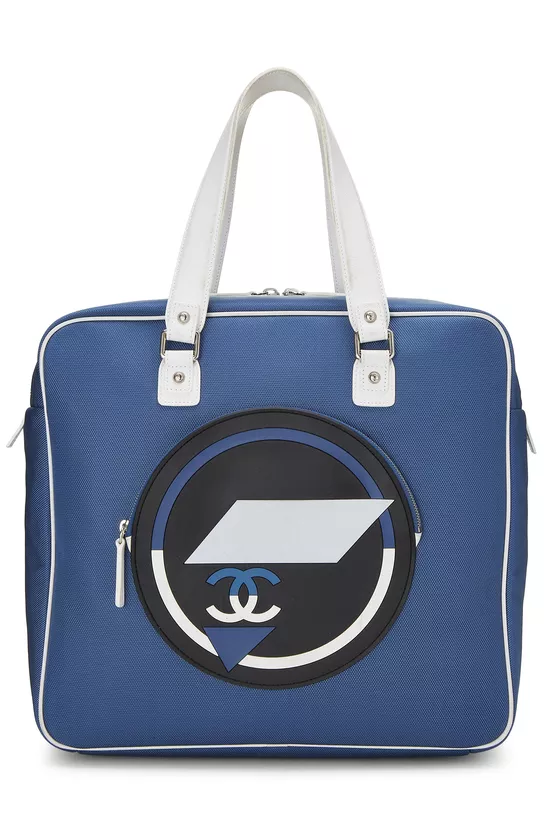 Blue Canvas Airlines Zip Shopping Tote Large, , large image number 0