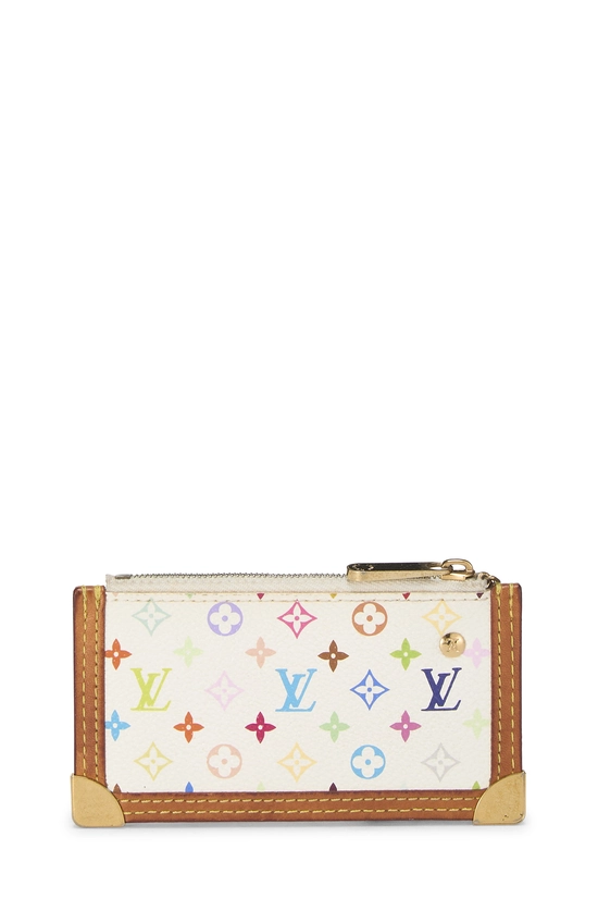 Takashi Murakami x Louis Vuitton White Monogram Multicolore Pochette Clefs, , large image number 2