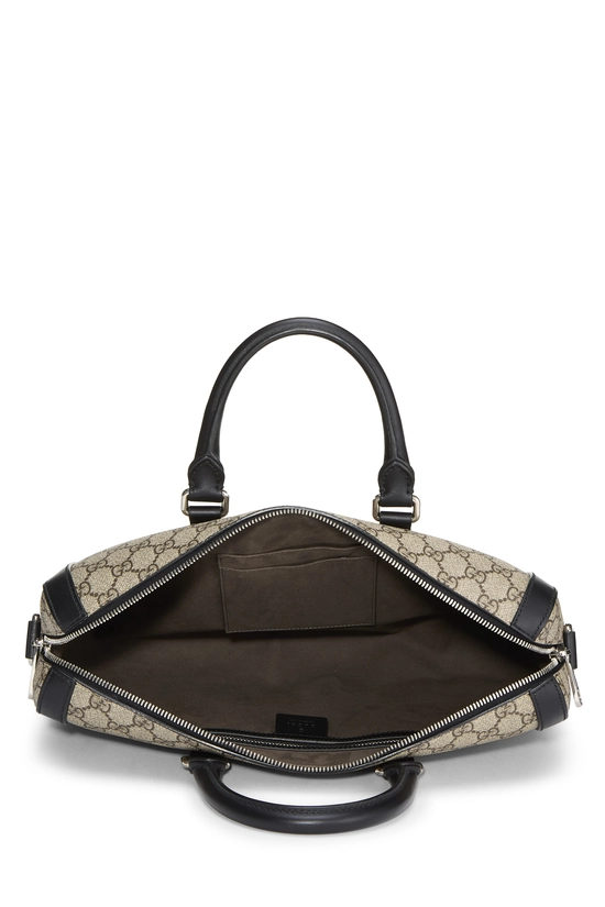 Black GG Supreme Canvas Briefcase, , large image number 5