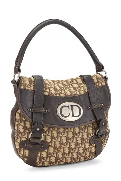 Brown Trotter Canvas Hobo, , large