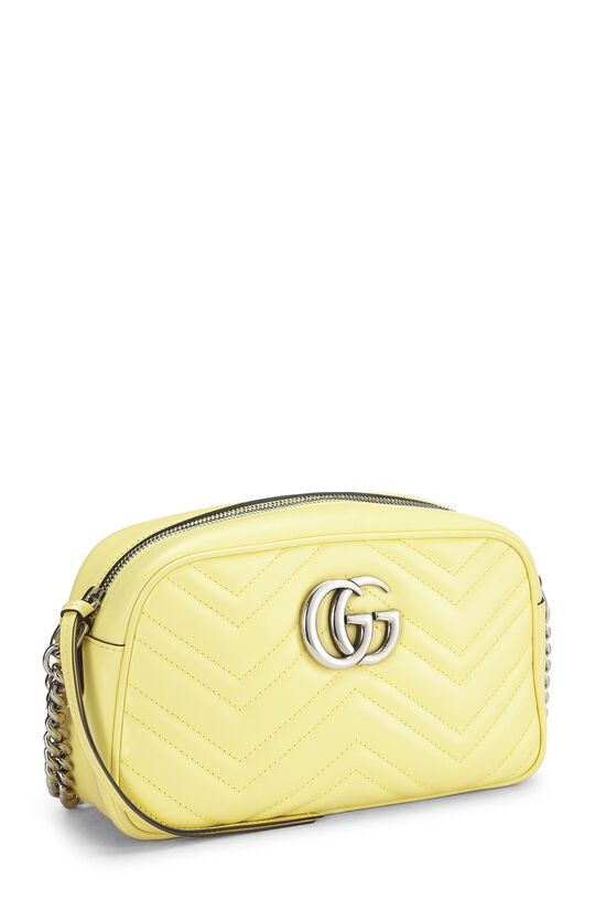 Yellow Leather GG Marmont Crossbody Small, , large image number 1