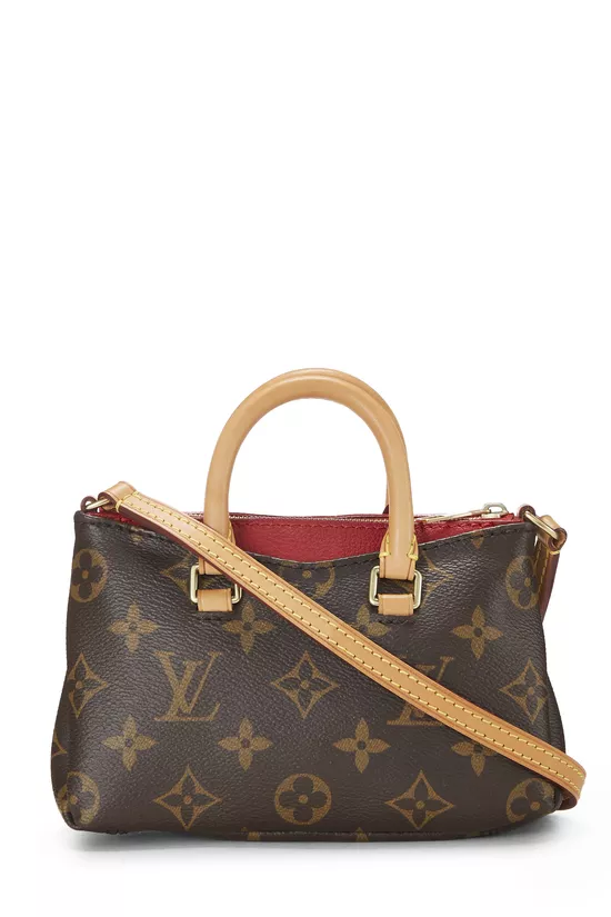 Red Monogram Canvas Pallas Nano, , large image number 3